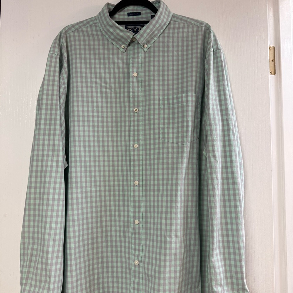 Men’s Rye Regular Fit Button Down Long Sleeved Shirt